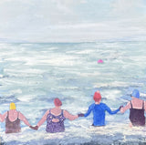 Girls To The Buoy - Original Painting - Acrylic on Board