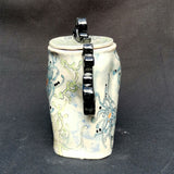 Floating Falling Lidded Jar - handmade ceramic