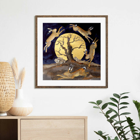 By Golden Light The Hares Did Leap The Crumbling Oak - Limited Edition Giclee Print