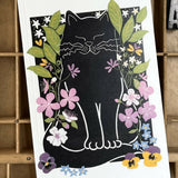 Cat Among the Flowers Notebook