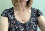Chunky Silver & Brass Acorn Necklace by Curious Magpie Jewellery Worn 2