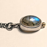 Moody Blue Labradorite Pendant Necklace