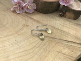 Brass Leaf Drop Earrings by Curious Magpie 1