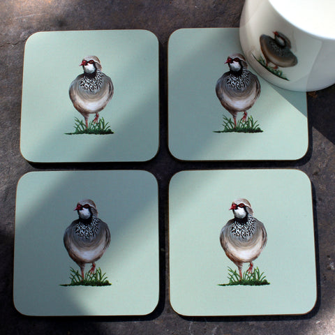 Partridge with mug