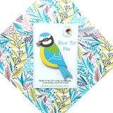 Blue Tit Pin Badge