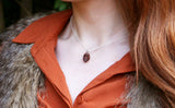 Curious Magpie Coppe Pinecone Necklace worn