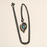 Moody Blue Labradorite Pendant Necklace