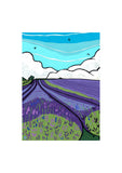 The Lavender Fields 300 res Vanessa Stone artist & illustrator A4 PRINT