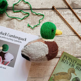 mallard duck knitting kit with needles