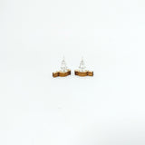 Goldfinch Earrings Silver Plated Backs
