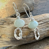 Mismatched Molten Silver Earrings