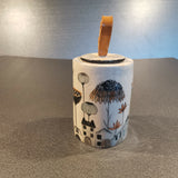 Magic Village Lidded Jar- handmade ceramic