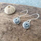 Silver Sea Urchin Earrings