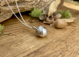 Chunky Silver Acorn Necklace by Curious Magpie Jewellery (5)