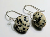 Dalmatian Jasper Sterling Silver Earrings
