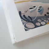 Flying Home - Original Lino Print