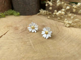 Gold & Silver Large Daisy Stud Earrings by Curious Magpie Jewellery (7)