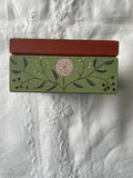 Bird And Flower Hand Painted Wooden Box