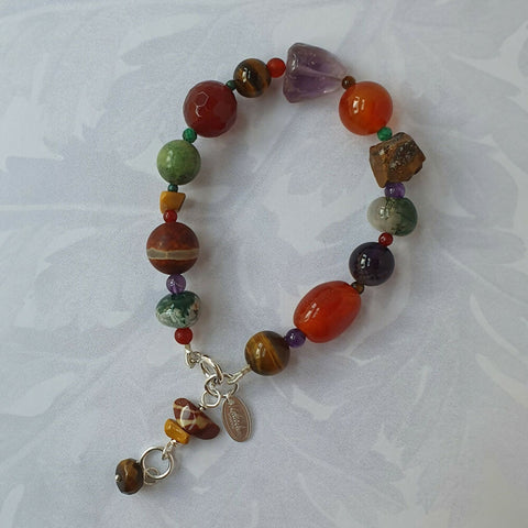 Pebble Gemstone Bracelet - Russet