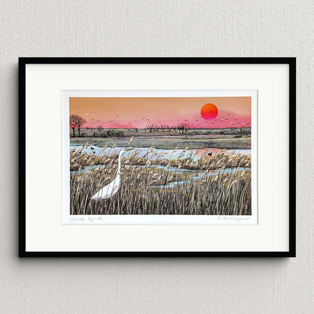 Great Egret - A4 Giclée Print