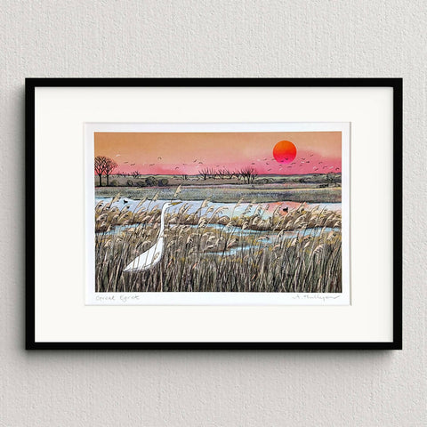 Great Egret - A4 Giclée Print