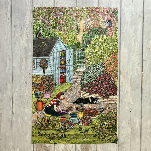 Sundays in the Garden - Tea Towel