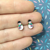 Snowman Earrings