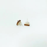 Xmas Pud Earrings Sterling Silver Backs
