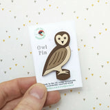 Owl Pin Badge