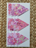 Pink paper bunting