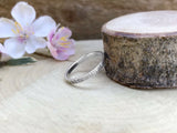 Silver Narrow Tree Bark Ring by Curious Magpie Jewellery (2)
