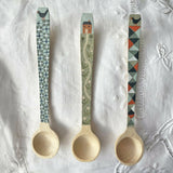 Blackbird and Triangle - Hand Painted Wooden Spoon