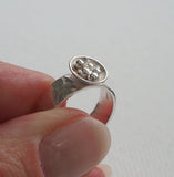 Sterling Silver Nest Ring - Size M