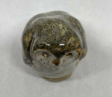 Small Stoneware Owl - Handmade in Devon - Ceramic Sculpture