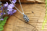 Curious Magpie Silver Pinecone Necklace