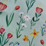 Spring Flowers Tea Towel 4 - Freya Snow