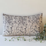 String of Hearts Cotton Cushion - Plant Dyed & Block Printed By Hand