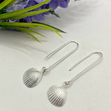 Clam Shell Earrings - Sterling Silver