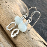 Mismatched Molten Silver Earrings