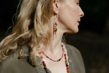 Earth Treasure Gemstone Earrings - Russet