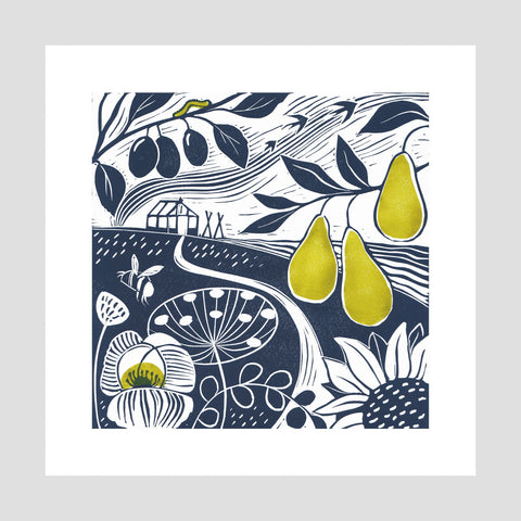 Abundance - Original Lino Print