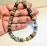 Jasper, Lepidolite, Chalcedony & Pearl necklace