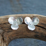 Silver Flower Stud Earrings