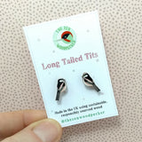 Long Tailed Tit Earrings