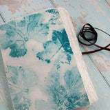 Teal Eco Leaf Print 3