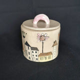 Toytown Lidded Jar - handmade ceramic