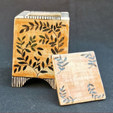 Autumn Leaves Keepsake Pot - handmade ceramic