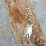 Silver Mermaid's Purse Pendant - Hallmarked