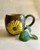 Handmade Ceramic Sunflower Cup