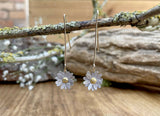 Gold & Silver Daisy Drop Earrings by Curious Magpie Jewellery (5)